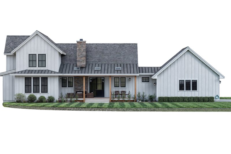 Home Plan - Exterior - Rear Elevation 1 for Farmhouse House Plan #1099-1 - 4 bed, 3.5 bath