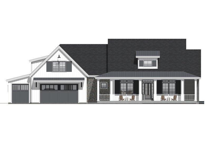 House Plan Design - Exterior - Front Elevation 4 for Country House Plan #1069-3 - 3 bed, 3 bath
