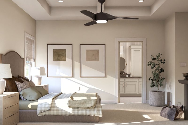 Home Plan - Interior - Master Bedroom 1 for Farmhouse House Plan #455-222 - 3 bed, 2.5 bath