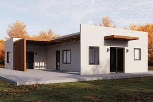 Contemporary Exterior - Front Elevation Plan #1106-45