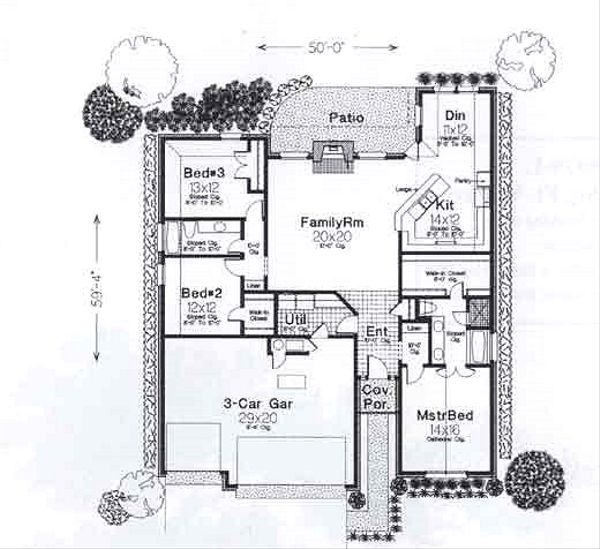 Traditional Floor Plan - Main Floor Plan #310-907