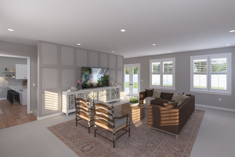 House Blueprint - Interior - Family Room 1 for Farmhouse House Plan #1060-489 - 3 bed, 2.5 bath