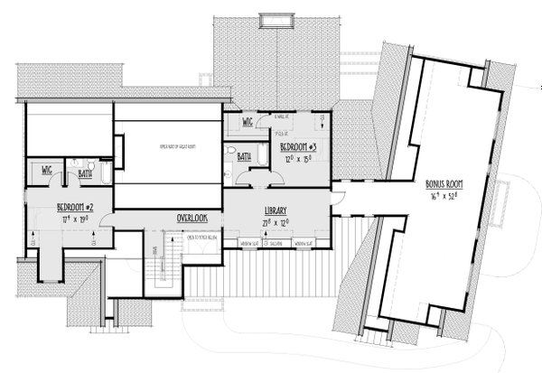 Farmhouse Floor Plan - Upper Floor Plan #1088-2