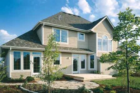 Exterior - Front Elevation for Traditional House Plan #50-199 - 3 bed, 2.5 bath