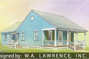 Cottage Exterior - Front Elevation Plan #514-15