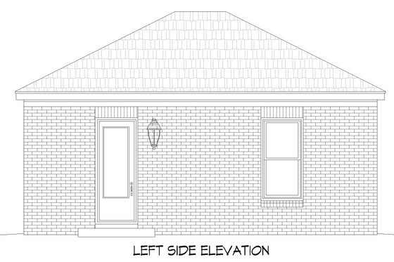 Exterior - Other Elevation for Southern House Plan #932-921, 0 bath