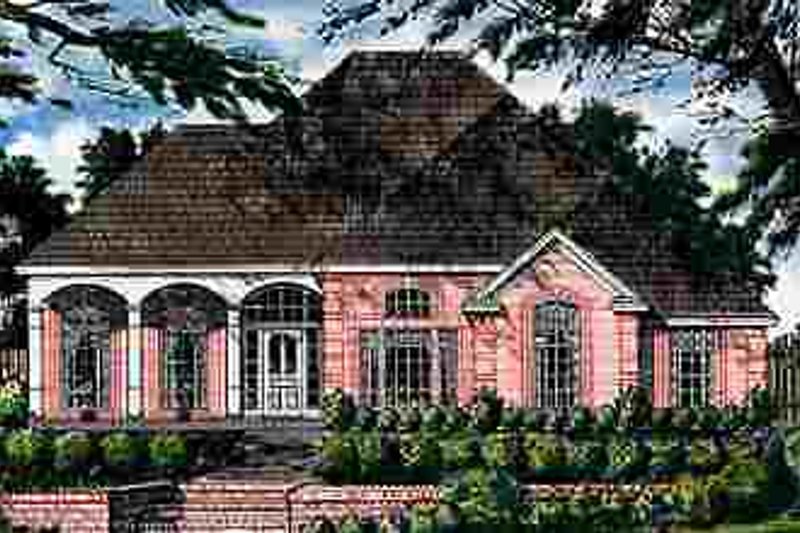 Dream House Plan - Southern Exterior - Front Elevation Plan #40-143