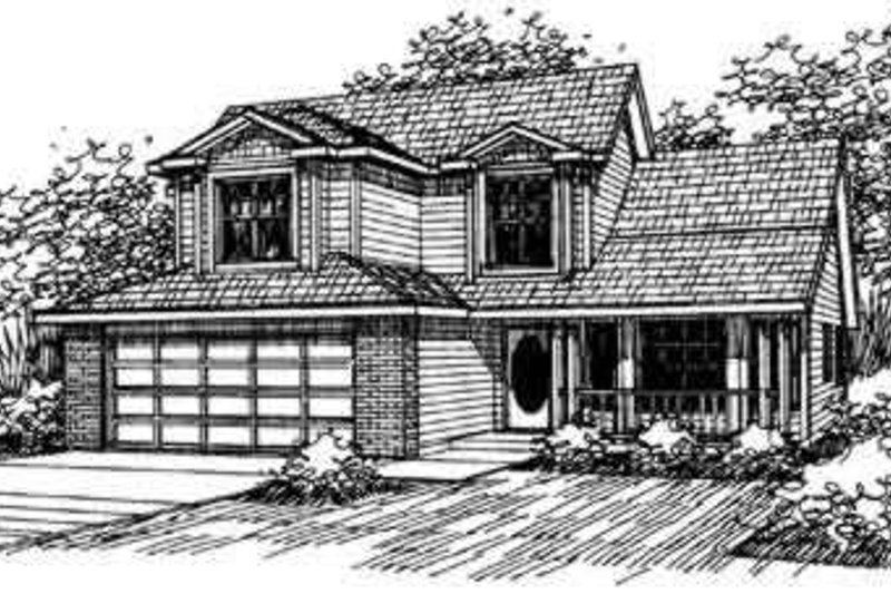 Dream House Plan - Farmhouse Exterior - Front Elevation Plan #124-317