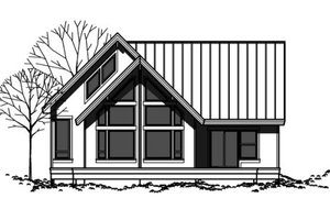 Contemporary Exterior - Front Elevation Plan #303-334