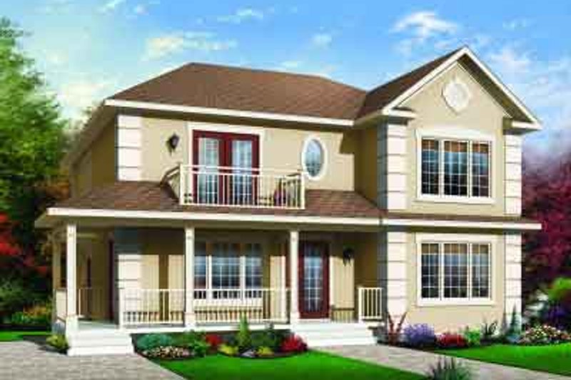 Architectural House Design - Exterior - Front Elevation 4 for Traditional House Plan #23-556 - 3 bed, 1 bath