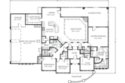 Mediterranean Style House Plan - 4 Beds 3 Baths 2594 Sq/Ft Plan #24-260 