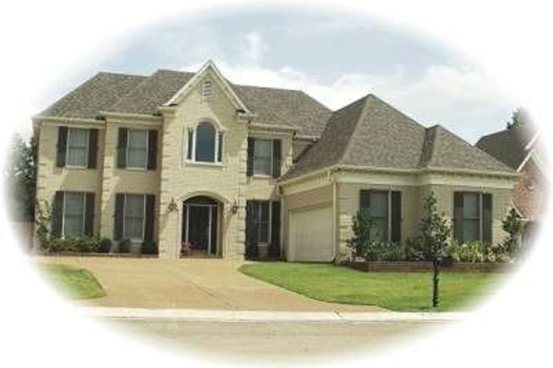 Exterior - Front Elevation 2 for European House Plan #81-1552 - 4 bed, 3.5 bath