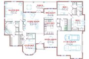 European Style House Plan - 4 Beds 3 Baths 2572 Sq/Ft Plan #63-173 
