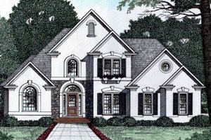 Home Plan - Traditional Exterior - Front Elevation Plan #129-108