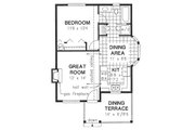 Cottage Style House Plan - 1 Beds 1 Baths 607 Sq/Ft Plan #18-4462 