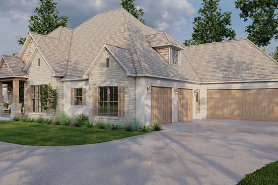 Exterior - Front Elevation 5 for Craftsman House Plan #923-314 - 3 bed, 2.5 bath
