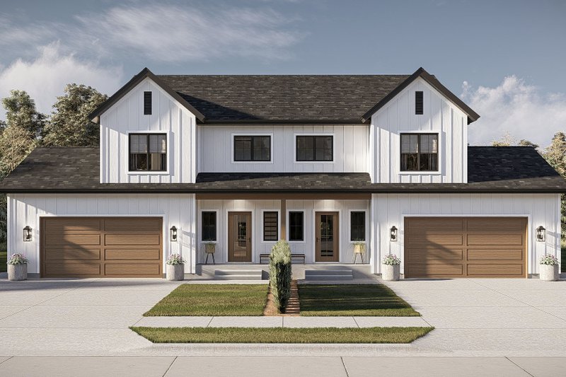 Home Plan - Exterior - Front Elevation 3 for Farmhouse House Plan #455-808 - 3 bed, 2.5 bath