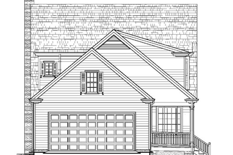 Dream House Plan - Exterior - Rear Elevation for Colonial House Plan #137-259 - 4 bed, 3.5 bath