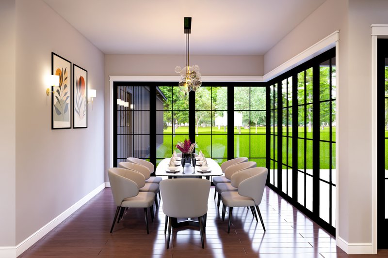 Dream House Plan - Interior - Dining Room for Farmhouse House Plan #932-1461 - 5 bed, 5.5 bath