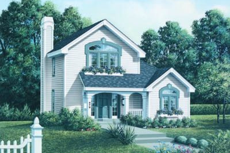 Dream House Plan - Cottage Exterior - Front Elevation Plan #57-153