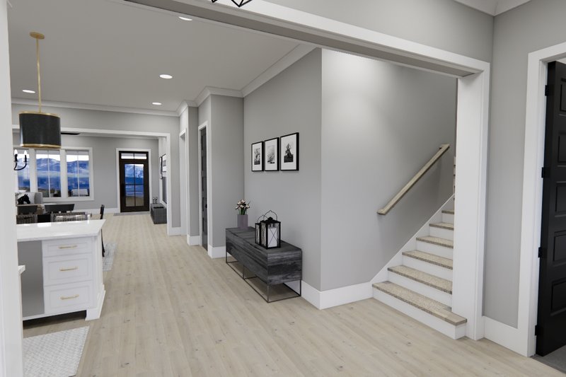 Architectural House Design - Interior - Entry 1 for Farmhouse House Plan #51-1266 - 3 bed, 3.5 bath