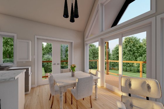 Interior - Dining Room for Country House Plan #126-248 - 2 bed, 2 bath
