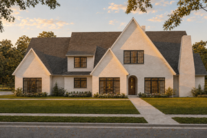 Architectural House Design - Exterior - Front Elevation for European House Plan #1117-9 - 3 bed, 3.5 bath