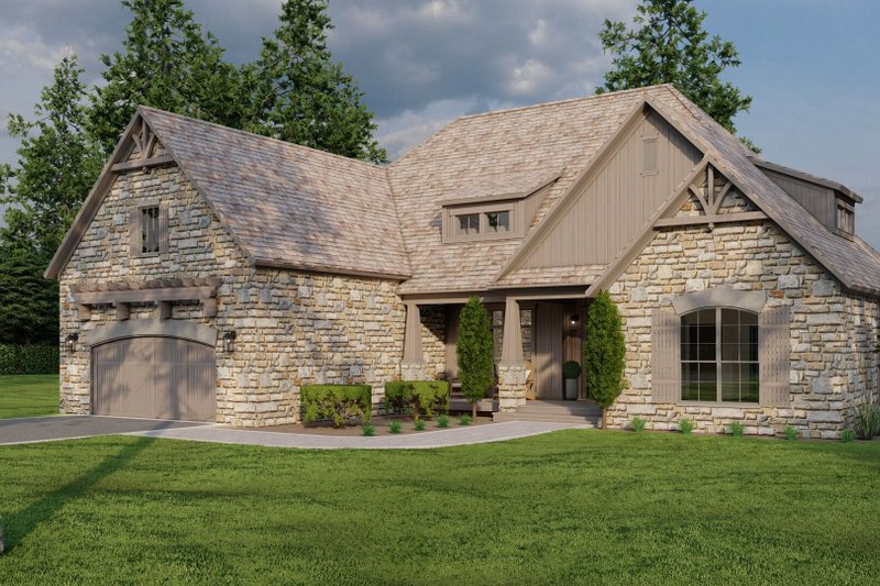 Architectural House Design - Exterior - Front Elevation 5 for Ranch House Plan #923-89 - 3 bed, 2.5 bath