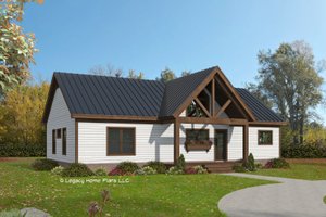 Ranch Exterior - Front Elevation Plan #932-718