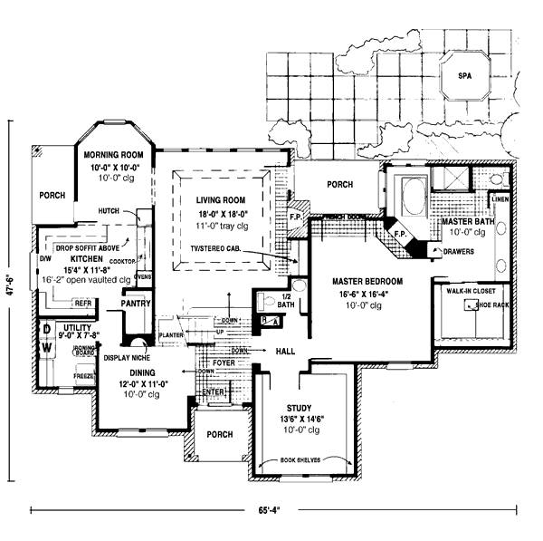 Home Plan - European Floor Plan - Main Floor Plan #410-157