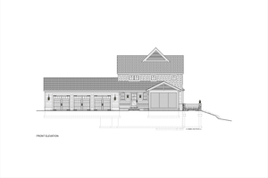 Exterior - Front Elevation 4 for Farmhouse House Plan #928-324 - 5 bed, 3.5 bath