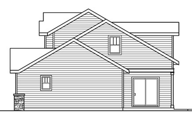 House Design - Exterior - Other Elevation 1 for Craftsman House Plan #124-772 - 3 bed, 2.5 bath