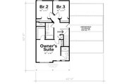 Traditional Style House Plan - 3 Beds 2.5 Baths 1611 Sq/Ft Plan #20-2501 