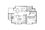 Traditional Style House Plan - 1 Beds 1 Baths 432 Sq/Ft Plan #116-128 