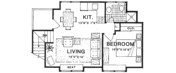 Traditional Floor Plan - Upper Floor Plan #116-128