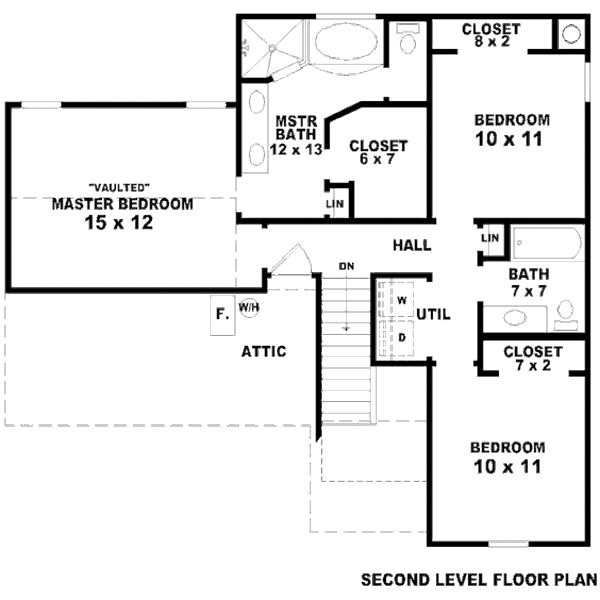 European Floor Plan - Upper Floor Plan #81-13763