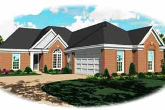 Exterior - Front Elevation for Traditional House Plan #81-273 - 3 bed, 2 bath