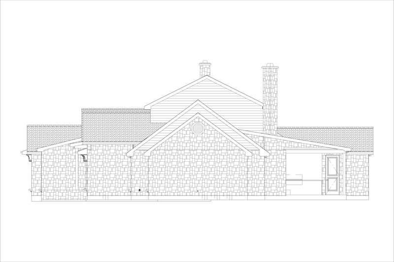 House Design - Exterior - Other Elevation 2 for Contemporary House Plan #1127-7 - 4 bed, 3.5 bath