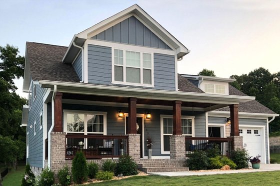 Exterior - Front Elevation 3 for Craftsman House Plan #461-39 - 4 bed, 3.5 bath