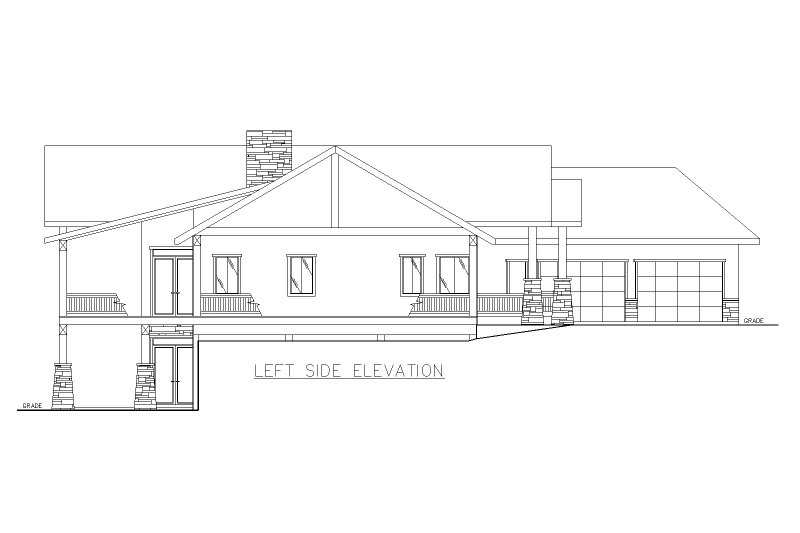 Home Plan - Exterior - Other Elevation 1 for Contemporary House Plan #117-979 - 4 bed, 4 bath