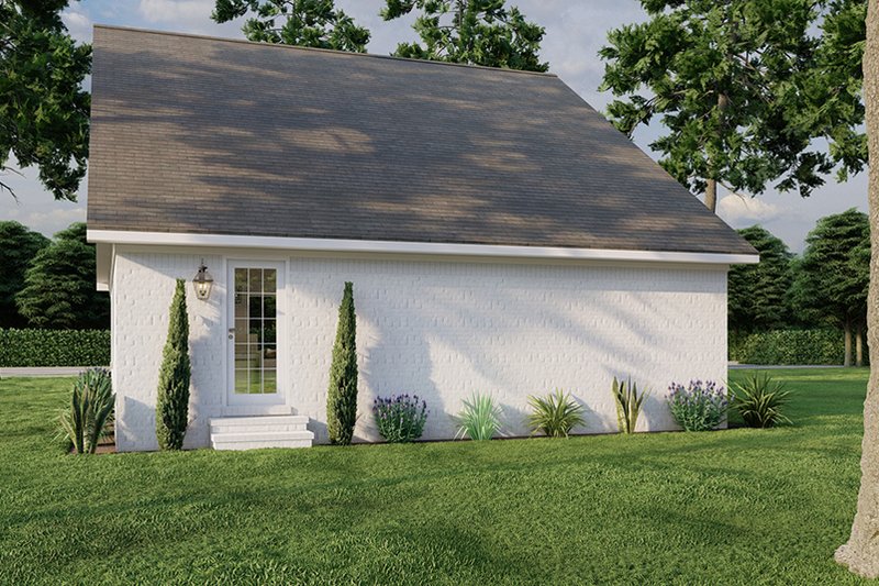 Architectural House Design - Exterior - Rear Elevation for Cottage House Plan #923-330 - 3 bed, 2 bath
