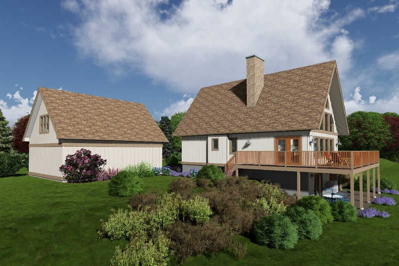 House Blueprint - Exterior - Other Elevation 2 for Modern House Plan #126-103 - 3 bed, 2.5 bath