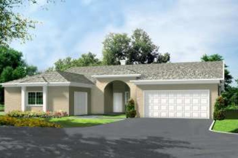 Dream House Plan - Adobe / Southwestern Exterior - Front Elevation Plan #1-654