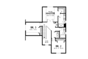Traditional Style House Plan - 3 Beds 2.5 Baths 1776 Sq/Ft Plan #48-305 