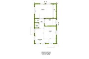 Adobe / Southwestern Style House Plan - 1 Beds 1 Baths 495 Sq/Ft Plan #1106-126 Floor 