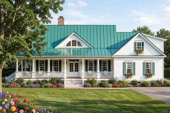 House Plan Design - Country Photo Plan #137-371