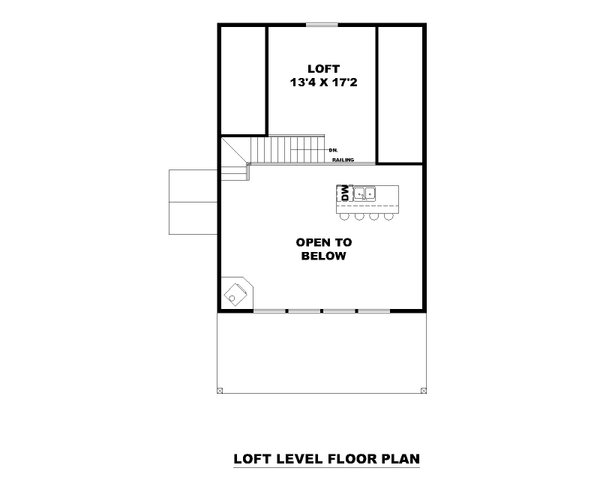Contemporary Floor Plan - Upper Floor Plan #117-915