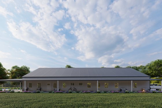 Exterior - Other Elevation 7 for Barndominium House Plan #1107-38 - 4 bed, 3 bath