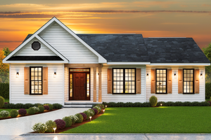 Traditional Exterior - Front Elevation Plan #54-654