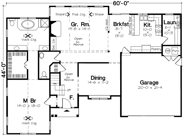 Farmhouse Floor Plan - Main Floor Plan #312-165